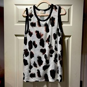 Bibi leopard sleeveless sweater